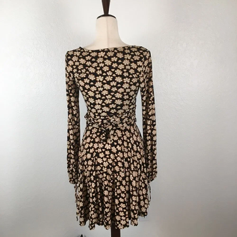 Free People Pradera faux wrap Daisy print mini dress XS‎